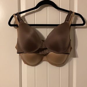 Two Somas neutral colored bras